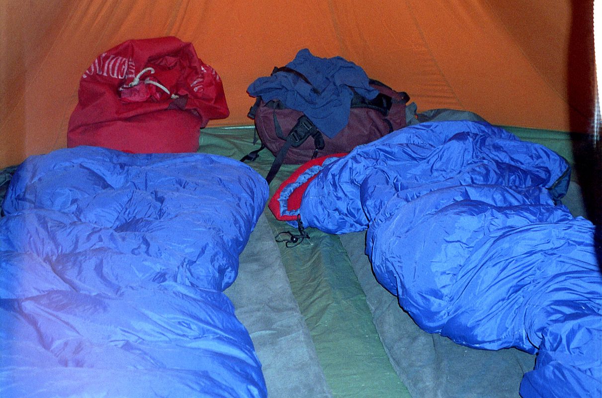 07 Our Sleeping Bag Inside Our Tent